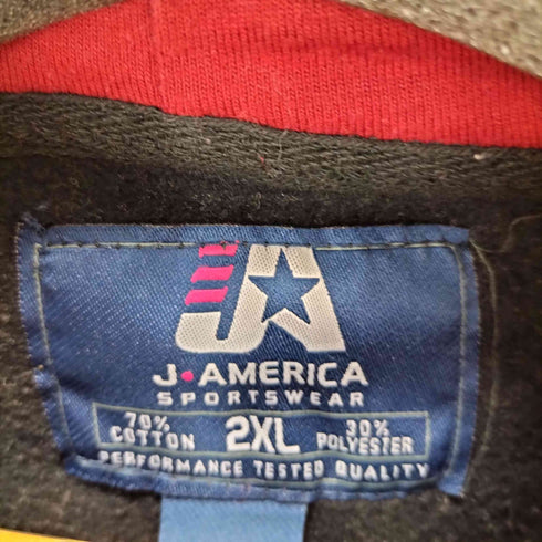J.America ロゴプリントフーディー メンズ 2XL