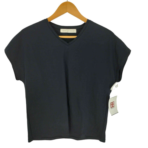 ナノユニバース NANO universe シルケットスムース Vネック ソフトドルマン Tシャツ レディース JPN:M