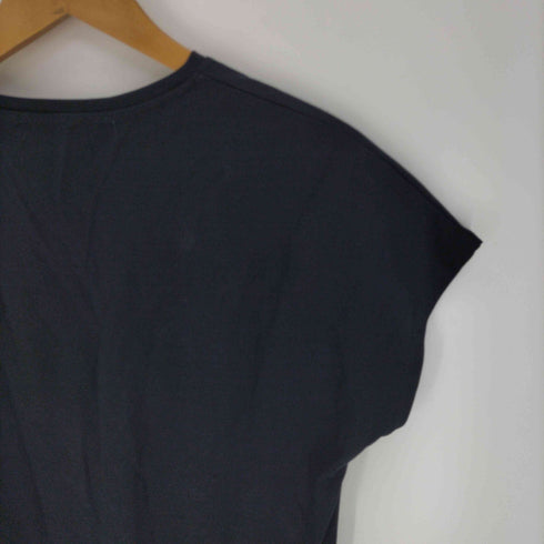ナノユニバース NANO universe シルケットスムース Vネック ソフトドルマン Tシャツ レディース JPN:M