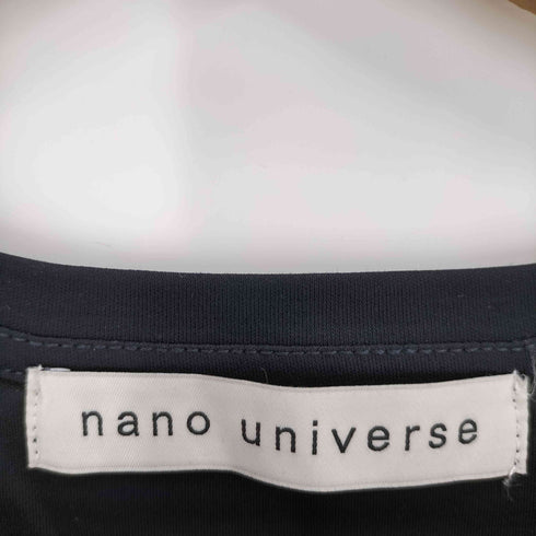 ナノユニバース NANO universe シルケットスムース Vネック ソフトドルマン Tシャツ レディース JPN:M
