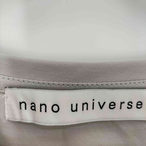 ナノユニバース NANO universe シルケットスムース Vネック ソフトドルマン Tシャツ レディース JPN:M