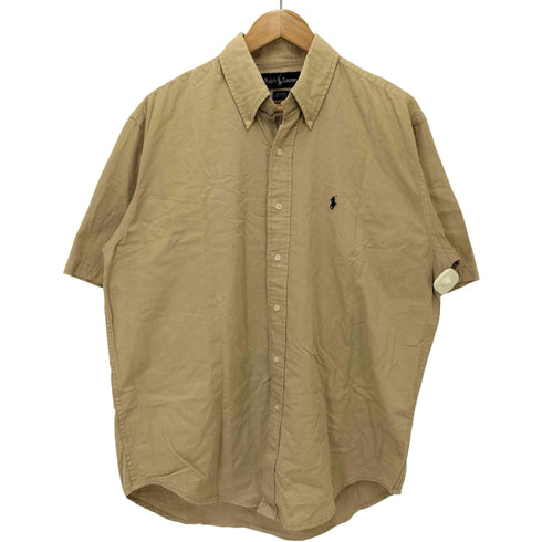 ラルフローレン RALPH LAUREN 90S BLAIRE ポニー 刺繍 オックスフォード S/S ボタンダウン シャツ メンズ import:M