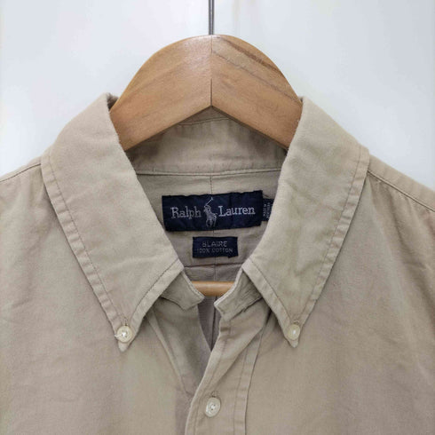 ラルフローレン RALPH LAUREN 90S BLAIRE ポニー 刺繍 オックスフォード S/S ボタンダウン シャツ メンズ import:M
