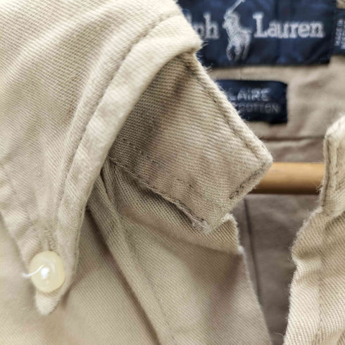 ラルフローレン RALPH LAUREN 90S BLAIRE ポニー 刺繍 オックスフォード S/S ボタンダウン シャツ メンズ import:M