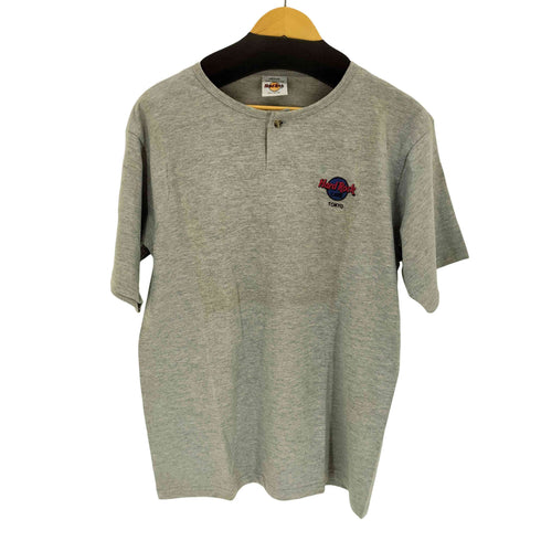ハードロックカフェ Hard Rock Cafe プリントロゴヘンリーネック T-shirt メンズ import:M