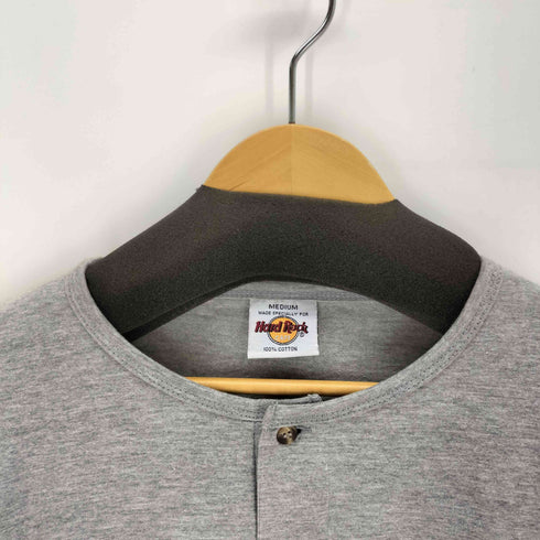 ハードロックカフェ Hard Rock Cafe プリントロゴヘンリーネック T-shirt メンズ import:M