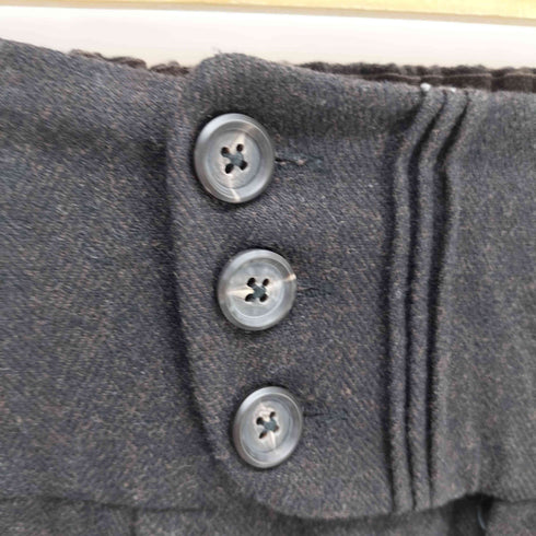 ILNya ウールポリ ハイウエスト タックパンツ メンズ