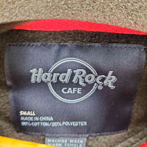 ハードロックカフェ Hard Rock Cafe グラフィックジップアップパーカー メンズ S