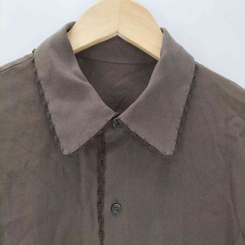 シンプリシテェ SIMPLICITE 26ss エンブロイダーボクシーシャツ ウォッシャブル レディース FREE