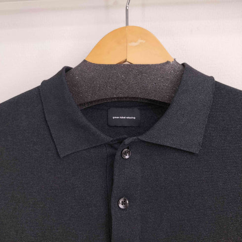 ユナイテッドアローズグリーンレーベルリラクシング UNITED ARROWS green label relaxing 25ss ペーパー ミラノ 半袖 ニット ポロシャツ メンズ JPN:M
