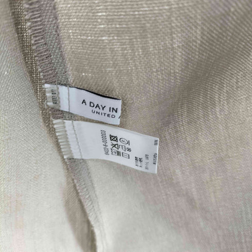 アデイインザライフユナイテッドアローズ A day in the life UNITED ARROWS 26ss リネンライク ペプラム ジップベスト マシンウォッシャブル レディース FREE