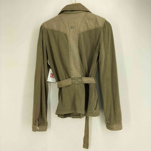 ディーゼル DIESEL ベルト付きボタンデザインミリタリージャケット メンズ import:S