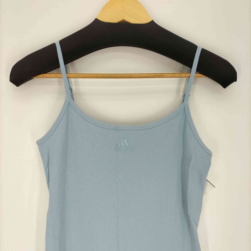 アディダス adidas Blue ALL SZN Rib Fitted Midi Dress オール シーズン リブ フィッティド ミディ ドレス レディース import:L