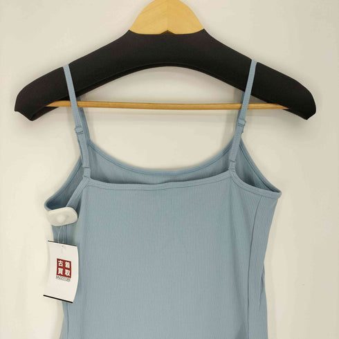 アディダス adidas Blue ALL SZN Rib Fitted Midi Dress オール シーズン リブ フィッティド ミディ ドレス レディース import:L