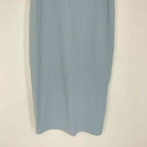 アディダス adidas Blue ALL SZN Rib Fitted Midi Dress オール シーズン リブ フィッティド ミディ ドレス レディース import:L