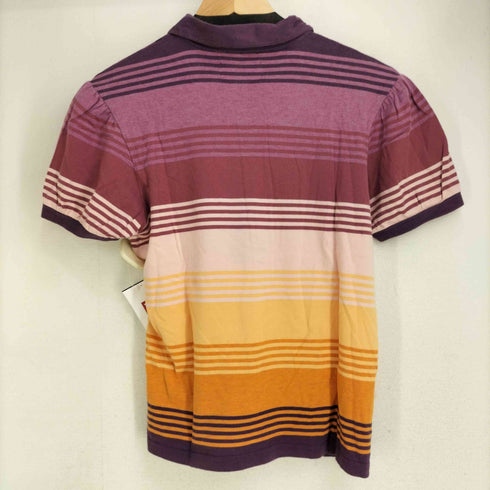 フレッドペリー FRED PERRY ボーダー S/S ポロシャツ レディース EUR:40