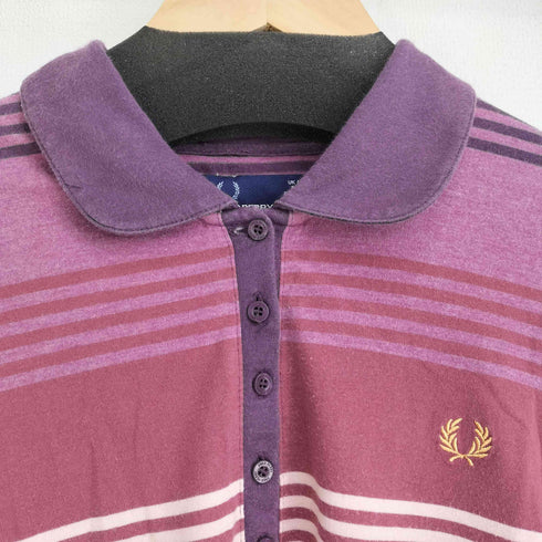 フレッドペリー FRED PERRY ボーダー S/S ポロシャツ レディース EUR:40