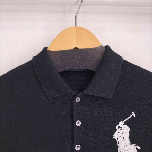 ラルフローレン RALPH LAUREN 90-00S ビーズ ビッグポニー刺繍 S/S ポロシャツ レディース import:L