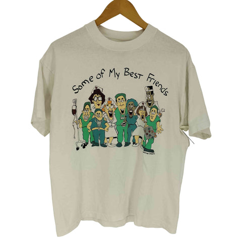 フルーツオブザルーム FRUIT OF THE LOOM 90S キャラクター プリント S/S クルーネック Tシャツ メンズ import:L