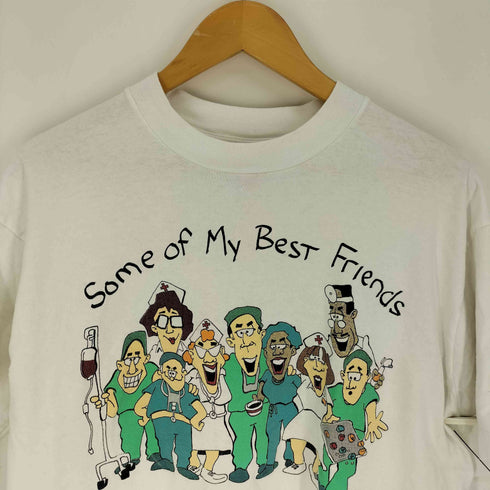 フルーツオブザルーム FRUIT OF THE LOOM 90S キャラクター プリント S/S クルーネック Tシャツ メンズ import:L