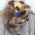 バーバリーブルーレーベル BURBERRY BLUE LABEL 裏地ノバチェック フォックスファー中綿 ダブルボタン トレンチコート レディース EUR:38