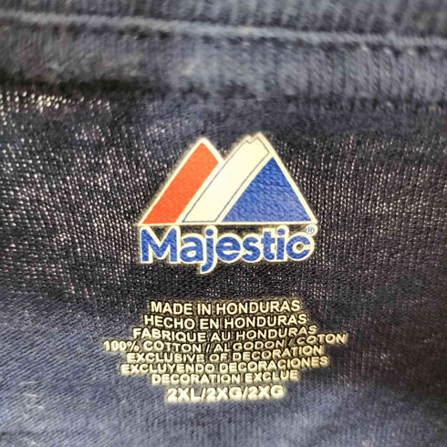 マジェスティック MAJESTIC ベースボールユニフォームプリントTシャツ メンズ 2XL