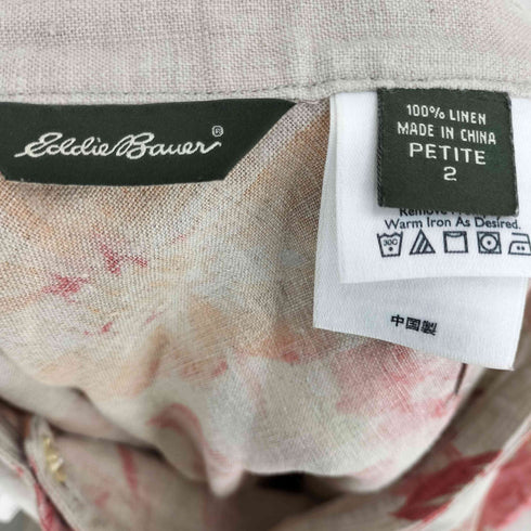 エディーバウアー Eddie Bauer リネン100 花柄ラップスカート レディース JPN:2