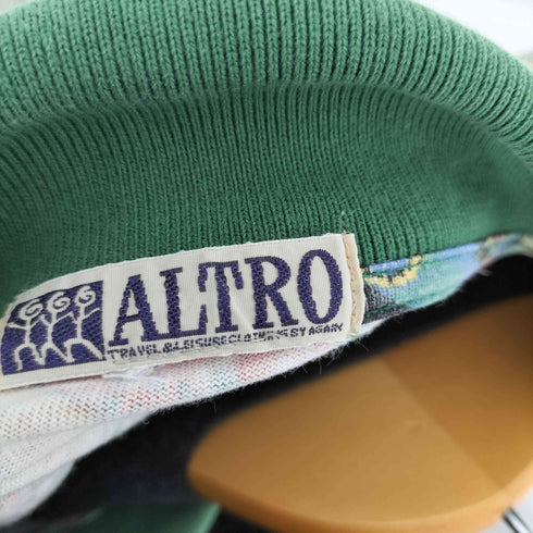ALTRO 総柄 S/S ポロシャツ メンズ