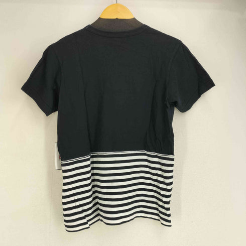 ブラックコムデギャルソン BLACK COMME des GARCONS 12SS ボーダー切替 S/S Tシャツ メンズ JPN:M