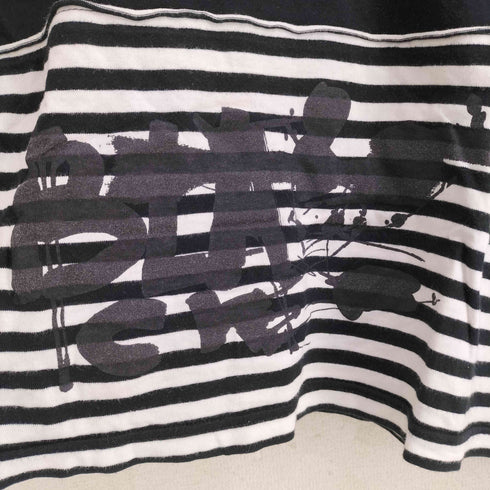 ブラックコムデギャルソン BLACK COMME des GARCONS 12SS ボーダー切替 S/S Tシャツ メンズ JPN:M