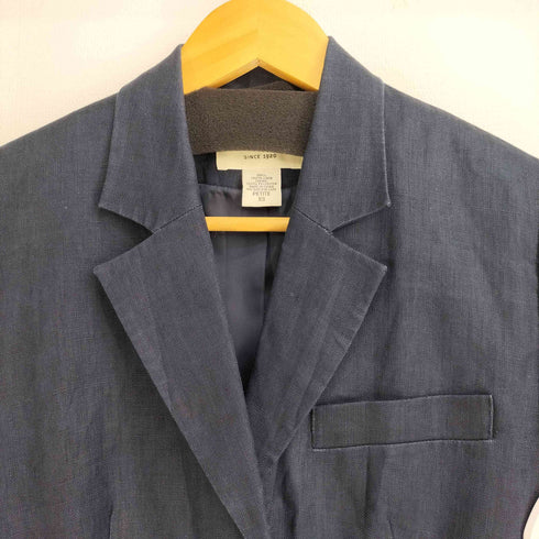 エディーバウアー Eddie Bauer 90S リネン100テーラードジャケット レディース import:XS