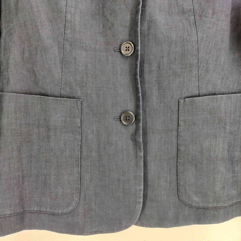 エディーバウアー Eddie Bauer 90S リネン100テーラードジャケット レディース import:XS