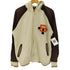 ステューシー Stussy 90S OLD 紺タグ Sロゴ ワッペン カレッジ スウェット フーディー バーシティ ジャケット スタジャン メンズ import:L