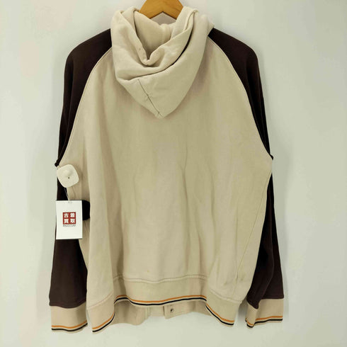 ステューシー Stussy 90S OLD 紺タグ Sロゴ ワッペン カレッジ スウェット フーディー バーシティ ジャケット スタジャン メンズ import:L