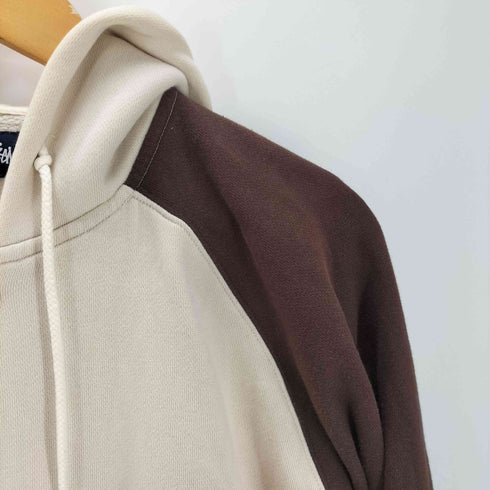 ステューシー Stussy 90S OLD 紺タグ Sロゴ ワッペン カレッジ スウェット フーディー バーシティ ジャケット スタジャン メンズ import:L