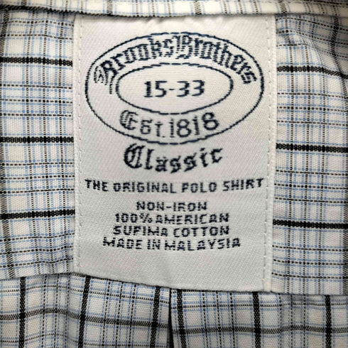 ブルックスブラザーズ BROOKS BROTHERS チェック B.D シャツ メンズ 15-33
