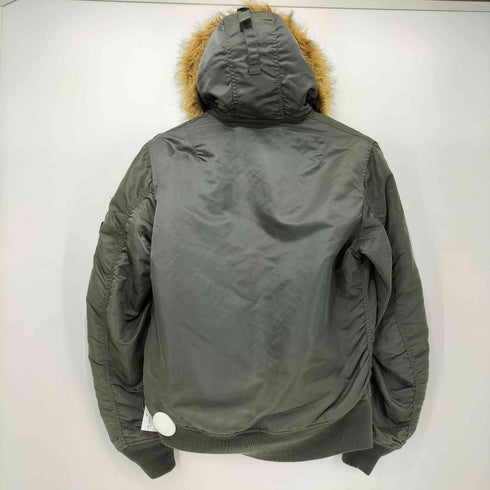 アルファインダストリーズ ALPHA INDUSTRIES MA-1 ファー取り外し可 フード フライトジャケット メンズ import:M