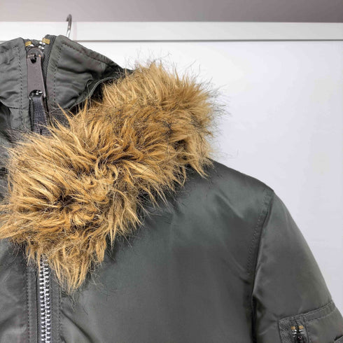 アルファインダストリーズ ALPHA INDUSTRIES MA-1 ファー取り外し可 フード フライトジャケット メンズ import:M