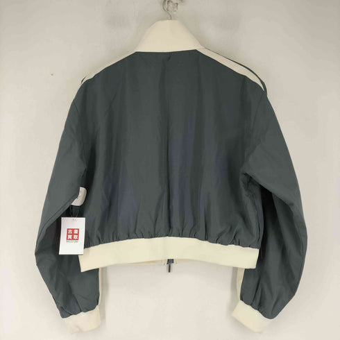 Lutique バイカラー ナイロン クロップド ジャケット レディース