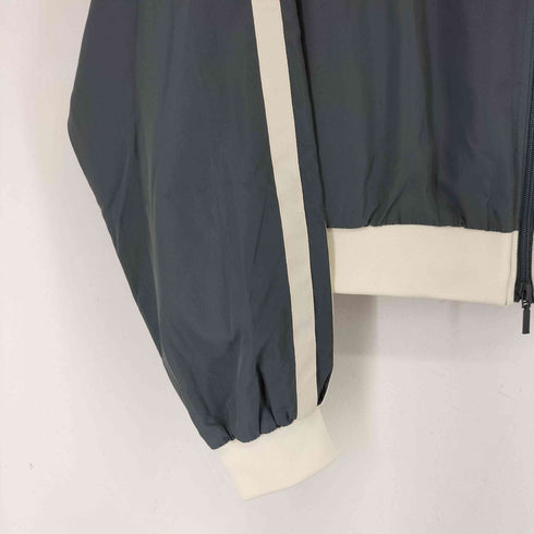 Lutique バイカラー ナイロン クロップド ジャケット レディース