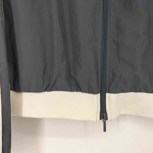 Lutique バイカラー ナイロン クロップド ジャケット レディース