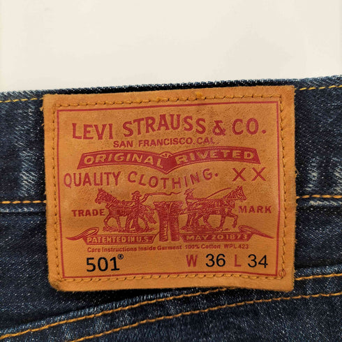 リーバイス Levis 501 ボタン裏3496 赤耳 ボタンフライ ストレートデニム メンズ W36/L34