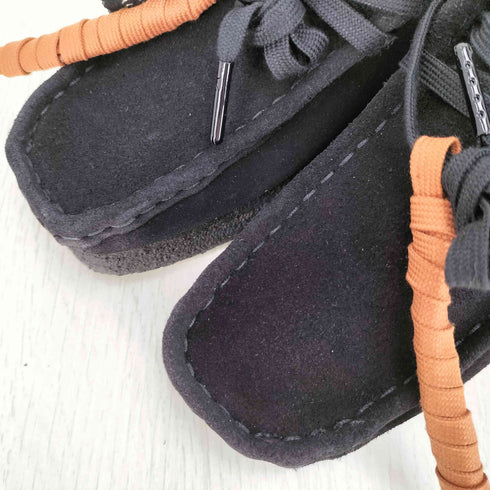 クラークスオリジナルズ Clarks ORIGINALS WALLABEE BLACK SDE レディース UK:4