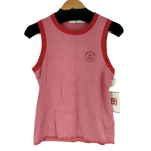 トミーヒルフィガー TOMMY HILFIGER ロゴプリント タンクトップ レディース import:S
