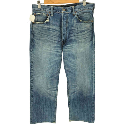 リーバイスヴィンテージクロージング Levis Vintage Clothing LOT71501 1971モデル 復刻 05年製 赤耳 黒カン ボタンフライ BIGE ストレートデニム メンズ W38