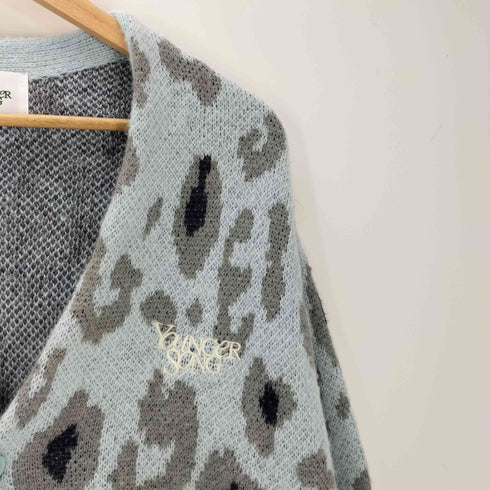 ヤンガーソング Younger Song shaggy Knit cardigan シャギー ニット カーディガン レオパード柄 メンズ JPN:M