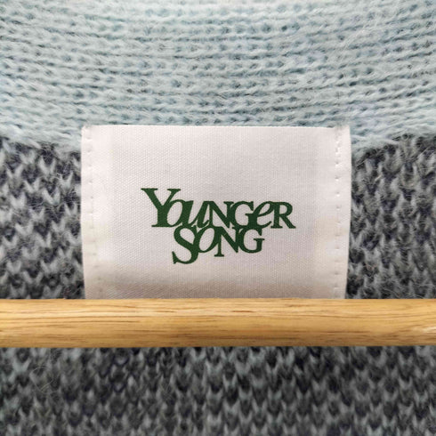 ヤンガーソング Younger Song shaggy Knit cardigan シャギー ニット カーディガン レオパード柄 メンズ JPN:M