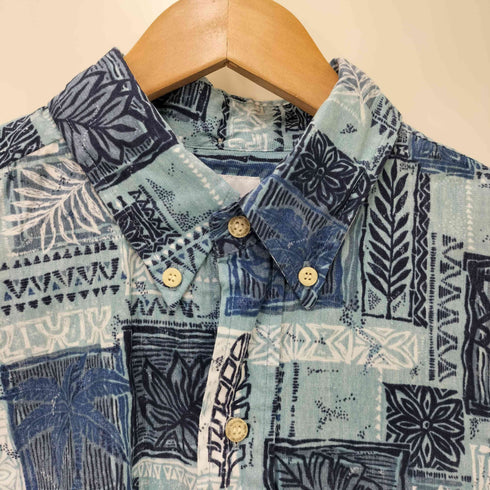 レインスプーナー Reyn Spooner 90S USA製 水着タグ S/S アロハシャツ ボックスシルエット メンズ JPN:L