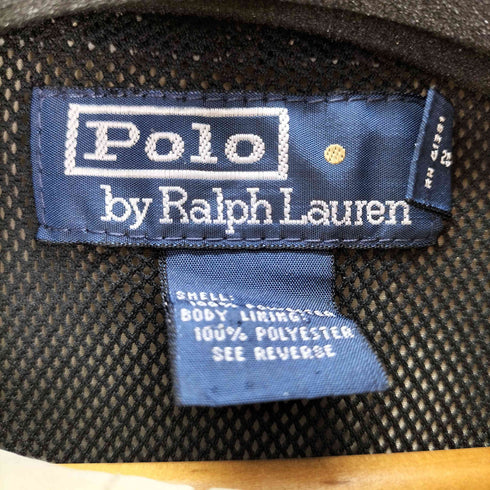 ポロバイラルフローレン Polo by RALPH LAUREN 90s 裏地メッシュ スイングトップ ウインドブレーカー スタンドカラー メンズ import:L