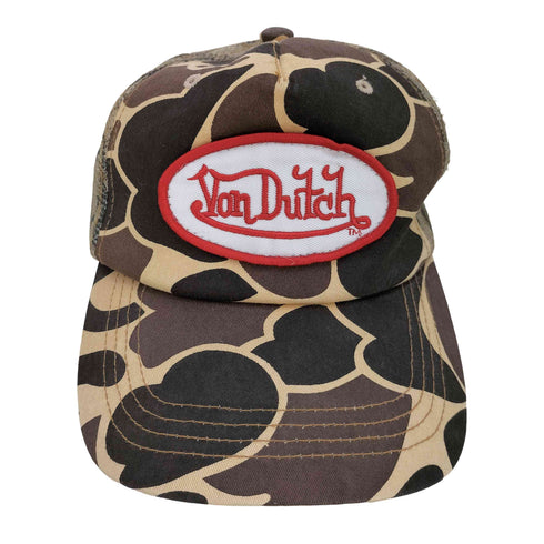 ボンダッチ Von Dutch カモ メッシュ切替 キャップ メンズ